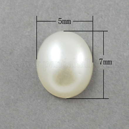 Imitation Pearl Acrylic Beads SACR-R700-7x5mm-24-1