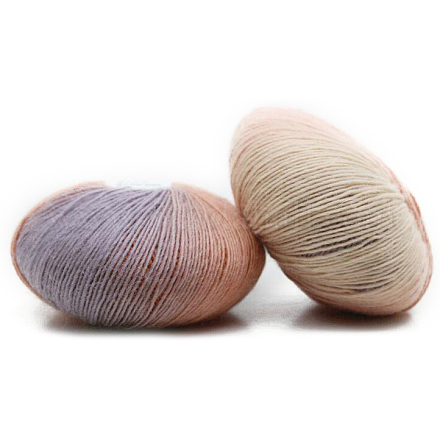 Filo di pura lana tinto in filo singolo color sfumato arcobaleno YCOR-PW0001-001C-1