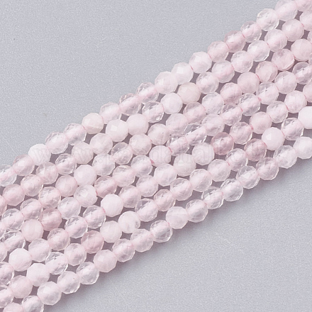 Natürlichen Rosenquarz Perlen Stränge G-T107-16-1