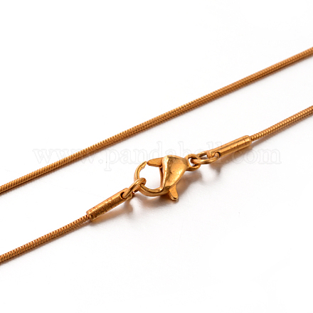 Collares de cadena de serpiente de 304 acero inoxidable STAS-M174-016G-B-1