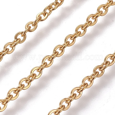 3.28 Feet 304 Stainless Steel Cable Chains X-CHS-E018-10G-1