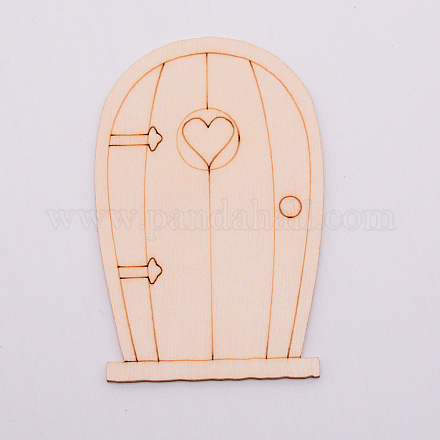 Кабошоны из натурального дерева WOOD-WH0104-30-1