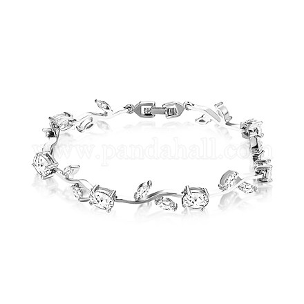 Bracelets chaîne en laiton micro pavé zircone cubique BJEW-BB67151-A-1
