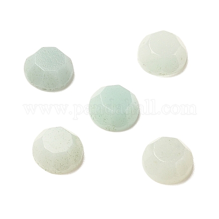 Amazonit Cabochons mit natürlichen Blüten&nbsp;G-B146-01C-1