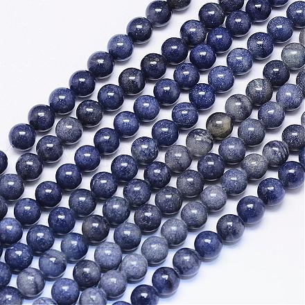 Avventurina blu naturale fili di perle G-F425-07A-1
