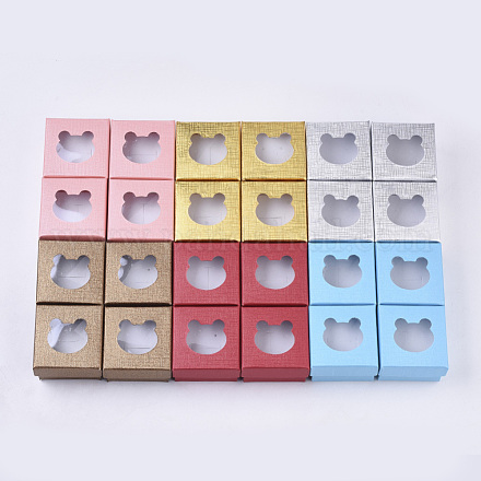 Textured Cardboard Jewelry Boxes CBOX-N012-18-1
