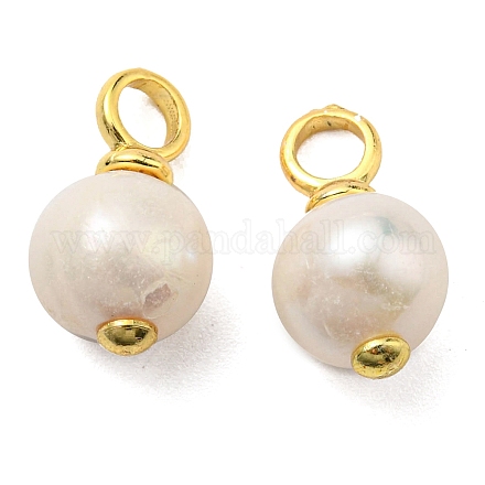 Pendenti di perle naturali KK-D026-24G-1