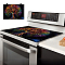 1Pc Cloth Induction Cooktop Protector Mats, Baking Mats, Rectangle, with 4Pcs Adhesive Plastic Hook Hangers, Tree of Life, 520x720mm