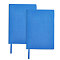 Elastic Cloth Book Cover, Rectangle, Royal Blue, 325~330x172~180x1.4mm