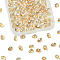 100Pcs Electroplate Glass Beads, Top Drilled, Teardrop, Wheat, 6x8.5mm