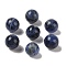 Natural Sodalite No Hole Sphere Beads, Round, 10mm