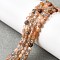 Natural Multi-Moonstone Beads Strands, Faceted Square Cut, Flat Round, 4x2.5mm, Hole: 0.7mm, about 111pcs/strand, 15.24''(38.7cm)