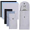 3 Sets 3 Colors Rectangle Velvet Single Watch Storage Bags, with 3 Sheets 3 Colors Microfiber Glasses Cloth, Mixed Color, Bag: 13x7x0.9cm, 1 set/color