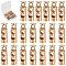 GORGECRAFT 1 Box 20Pcs Alloy Cord Locks Double Hole Toggle Spring Stopper Loaded Stop Sliding Cord Fastener Locks Buttons for Drawstrings Shoestrings Sweatpants Backpacks, Golden