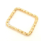 Iron Linking Rings, Rectangle, Light Gold, 13x13mm