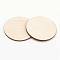 Wood Cabochons, Flat Round, BurlyWood, 50x3mm