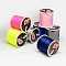 Nylon Satin Rattail Cords, Beading Threads for Bracelet Jewelry Making Chinese Knot Macrame Craft, Mixed Color, 1mm, about 87.48 yards(80m)/roll