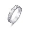 925 Sterling Silver with Micro Pave Cubic Zirconia Rings
