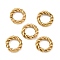 304 Stainless Steel Linking Rings, Quick Link Connectors, Twisted Ring, Golden, 10x3mm, Inner Diameter: 6mm