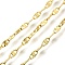 Brass Oval Link Chains, Soldered, with Spool, Lead Free & Cadmium Free, Long-Lasting Plated, Rack Plating, Real 18K Gold Plated, 6x3x0.5mm
