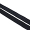 Polyester Non-slip Elastic Cord, Flat, White, 30mm