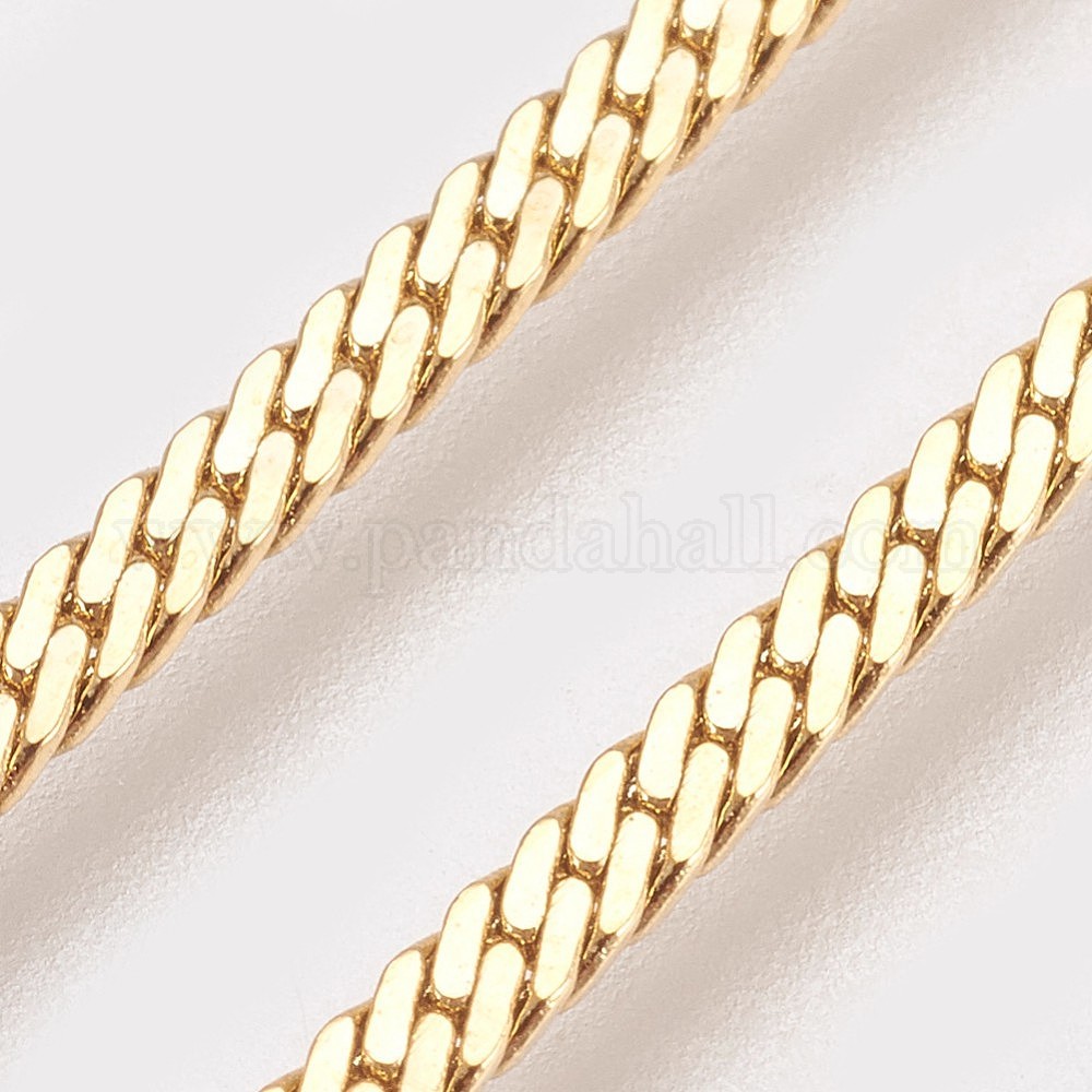 Wholesale PVD Vacuum Plating Brass Chain Necklaces Making