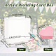 Caja de tarjeta de boda de acrílico rectangular olycraft CON-OC0001-58-2