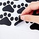 Pegatinas de papel con estampado de huellas de perro a prueba de agua DIY-WH0175-10-3