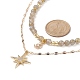 Stern- und Mondanhänger-Halsketten-Sets für Frauen NJEW-JN04126-3