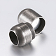 304 Stainless Steel Magnetic Clasps with Glue-in Ends STAS-F133-18AS-2