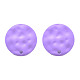 スプレー塗装鉄スタッドピアスパーツ  穴付き  フラットラウンド  紫色のメディア  14mm  穴：1.4mm  ピン：0.7mm IFIN-N008-016B-2