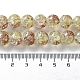 Chapelets de perles en verre craquelé peints à la bombe CCG-Q002-10mm-05-4