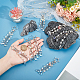 Porte-clés pendentif en acrylique et perles de verre KEYC-AB00039-3