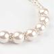 Acrylique imitation de perles diplômé colliers de perles d'enfants NJEW-JN01584-2