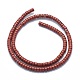 Natürliche rote Jaspis Perlen Stränge G-F631-A10-2