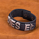 Adjustable Casual Unisex Leather Bracelets BJEW-BB15613-6