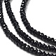 Natürliche schwarze Turmalin Perlen Stränge G-J400-C12-01-4