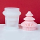 Weihnachtsbaum DIY Silikon Duftkerzenform DIY-K064-01B-1