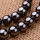 Polished Round Grade A Shell Pearl Bead Strands BSHE-M027-10mm-01-1