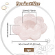 Candelabro de cuarzo rosa natural DJEW-WH0015-99-2