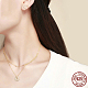 925 стерлингового серебра двухуровневый ожерелья NJEW-FF0006-01-2