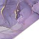 ホットスタンピング厚紙紙ジュエリーディスプレイカード  イヤリング＆ネックレスの吊り下げ用  長方形  紫色のメディア  9x6x0.04cm  穴：1.6mm CDIS-A005-01I-3