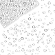 CHGCRAFT 1700Pcs 5 Sizes Clear Dewdrop Water Droplets Half Round Clear Waterdrop Resin Beads for DIY Scrapbooking Embellishments Nail Art Phone Card Making Decor RESI-CA0001-31-1
