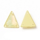 Effet moka forme triangle cousue sur strass GLAA-A024-06C-3