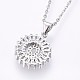 304 Stainless Steel Initial Pendant Necklaces NJEW-H486-30P-Q-2