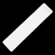 ディスプレイアクセサリー台紙  ネックレスに使用  長方形  ホワイト  190x39x0.4mm CDIS-S025-37-2