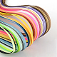Bricolage papier quilling bandes ensembles: 16 bandes de couleur papier quilling X-DIY-R041-05-3