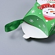 星形のクリスマスギフトボックス  リボン付き  ギフトラッピングバッグ  プレゼント用キャンディークッキー  グリーン  12x12x4.05cm CON-L024-F07-2