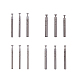 SUPERFINDINGS 12Pcs 12 Style 304 Stainless Steel 360 Degree Rotating Fishing Rod Tips FIND-FH0006-86-1