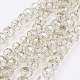 Electroplate Glass Beads Strands EGLA-E051-PL8mm-B08-1